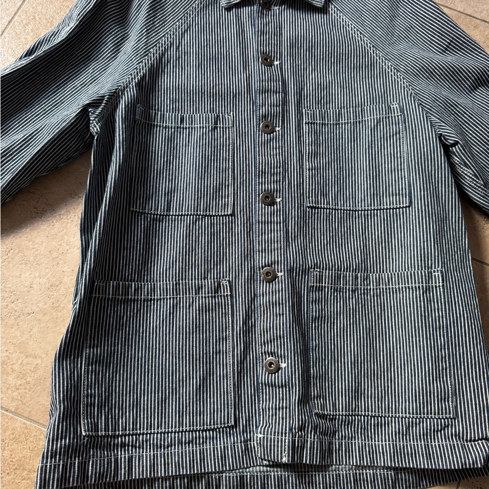 Striped Button-Up Jacket - image 4